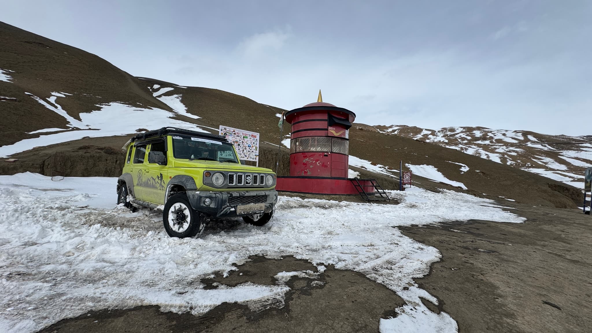 Hikkim Post Office — world's highest post office at 14,400 ft, winter Spiti expedition