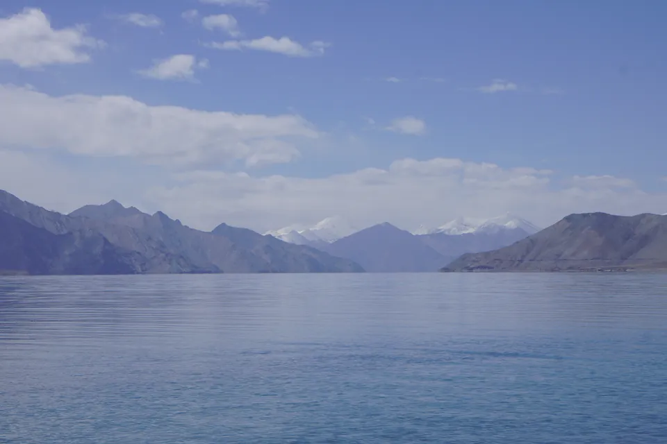 Pangong Lake along a MountainBea Ladakh expedition route.