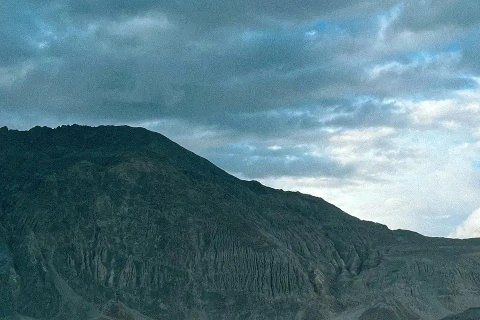 A wide mountain valley in the Ladakh region